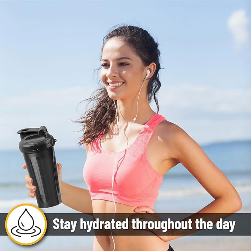 600ml Shaker Bottle 20 Oz Prot - Protein Shaker Bottle avaliação e preço