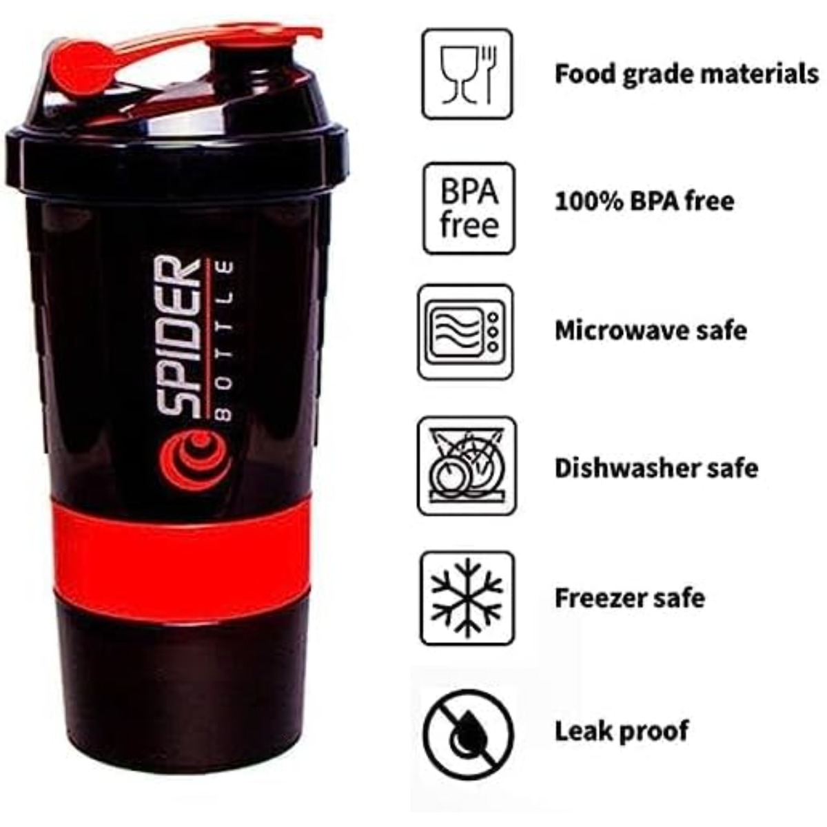 16 Oz Protein Shaker Bottle  L - Protein Shaker Bottle avaliação e preço