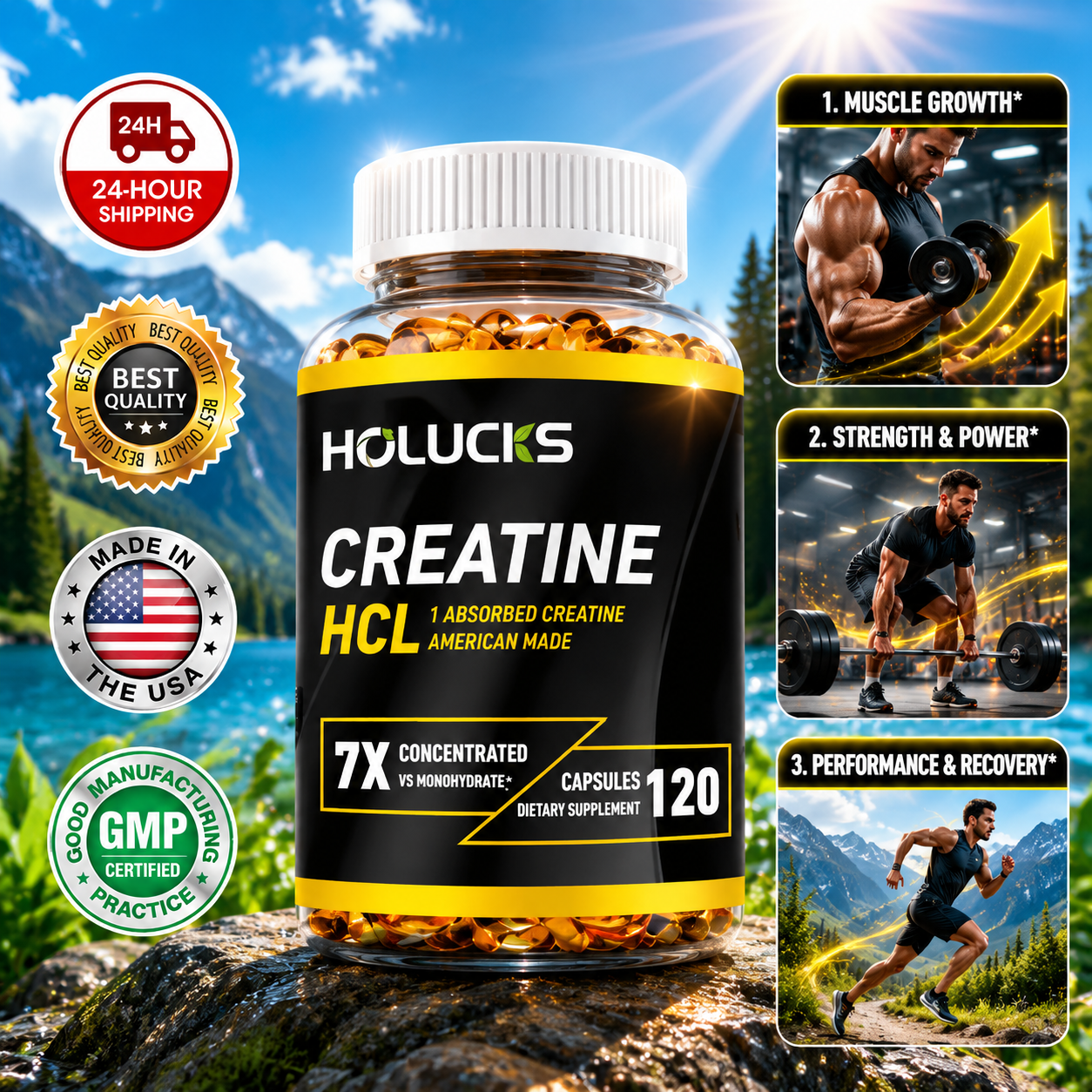 7X High Potency Creatine HCL C - Creatine Hcl Capsule avaliação e preço