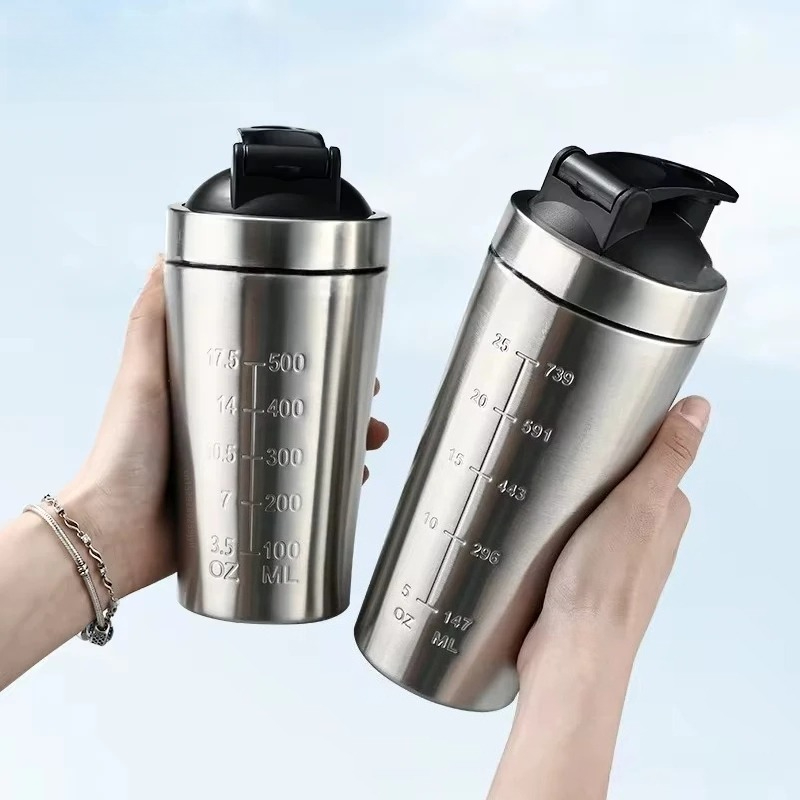 1pcs Stainless Steel Protein P - Protein Shaker Bottle avaliação e preço