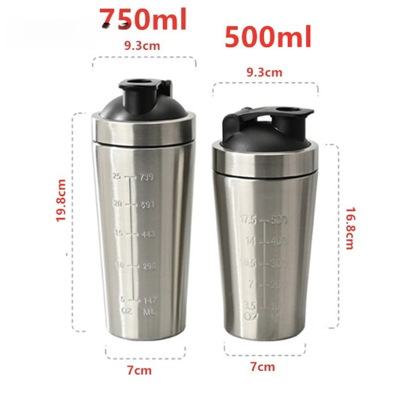 1pcs Stainless Steel Protein P - Protein Shaker Bottle avaliação e preço