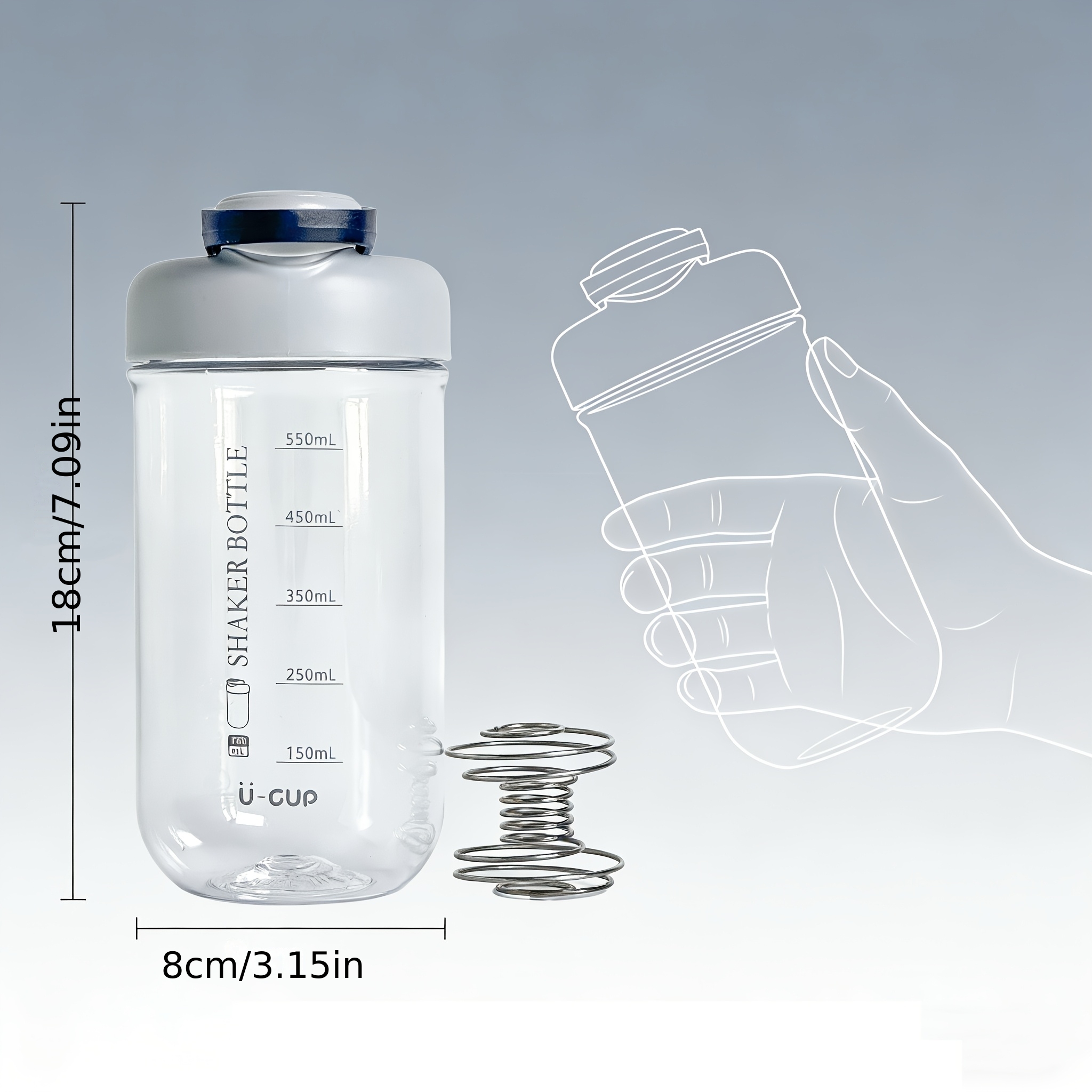 Portable Protein Powder Shaker - Protein Shaker Bottle avaliação e preço
