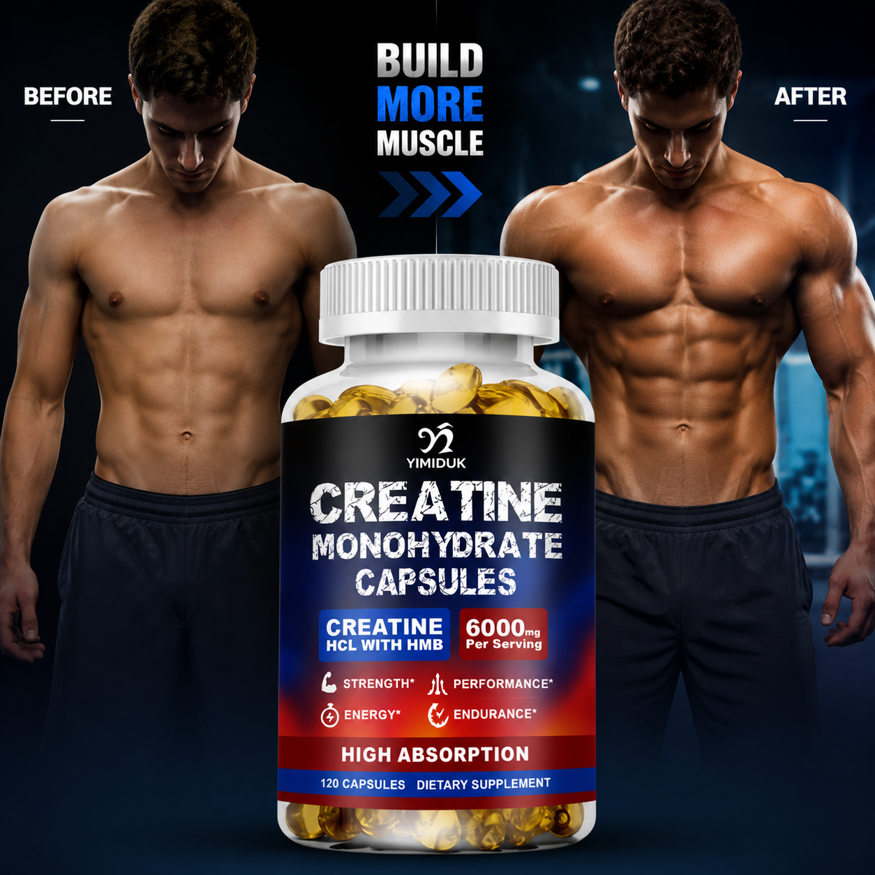 Muscle Builder Creatine Supple - Creatine Hcl Capsule avaliação e preço