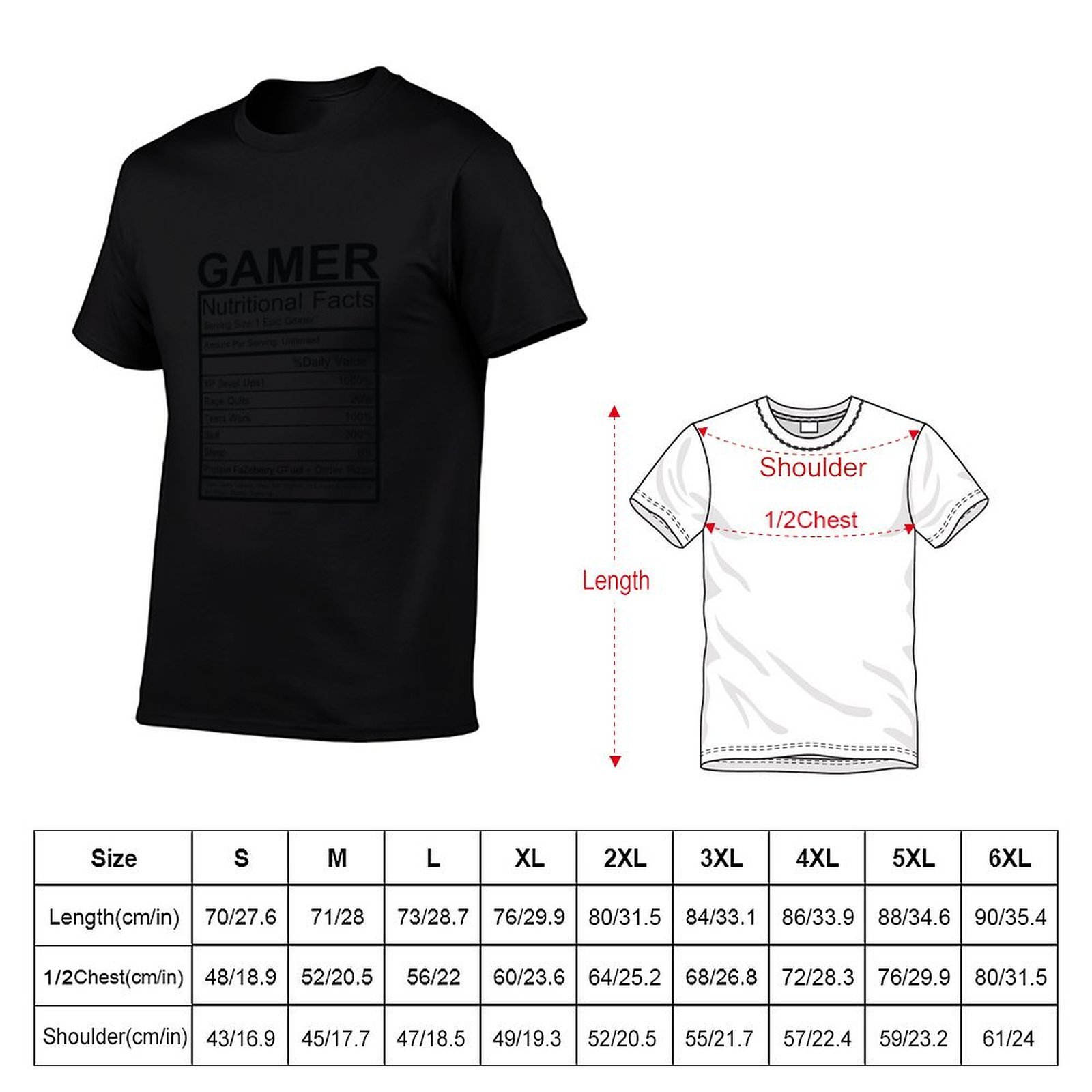 Gamer Nutritional Facts Chart  - Nutrition In Fitness avaliação e preço