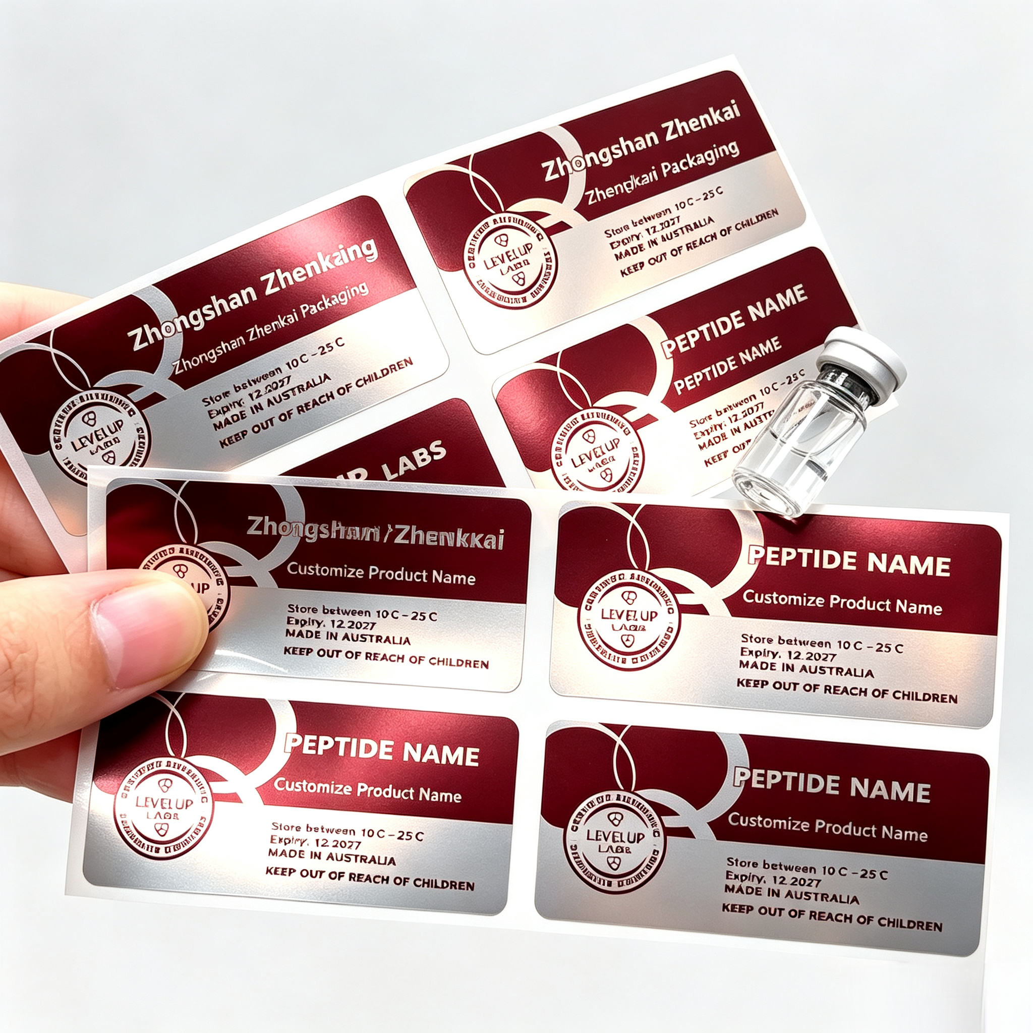 Custom Self Adhesive Vinyl Pep - Nutrition In Fitness avaliação e preço