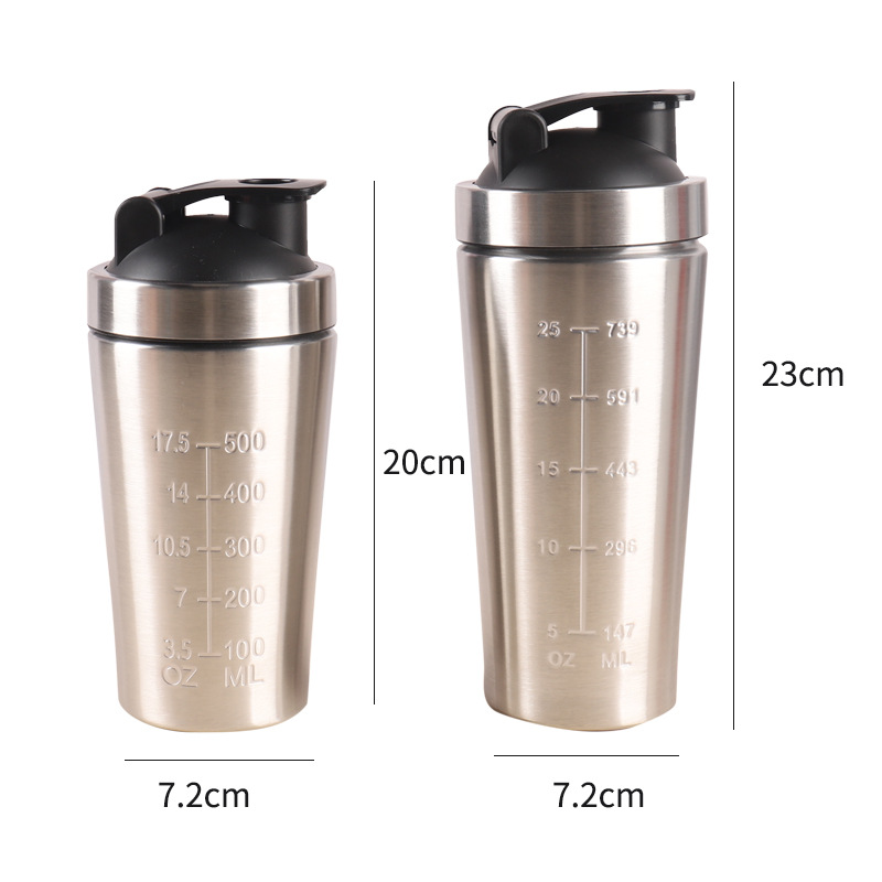 500ML/750ML Stainless Steel Pr - Protein Shaker Bottle avaliação e preço