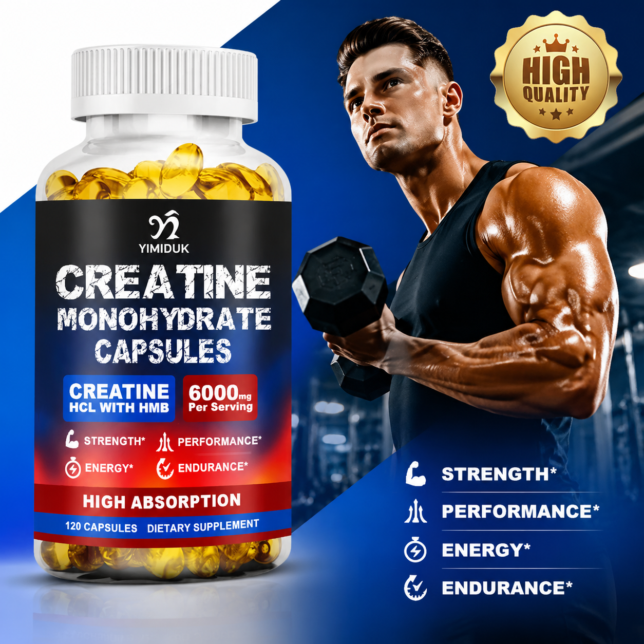 Creatine Monohydrate Capsules, - Creatine Hcl Capsule avaliação e preço