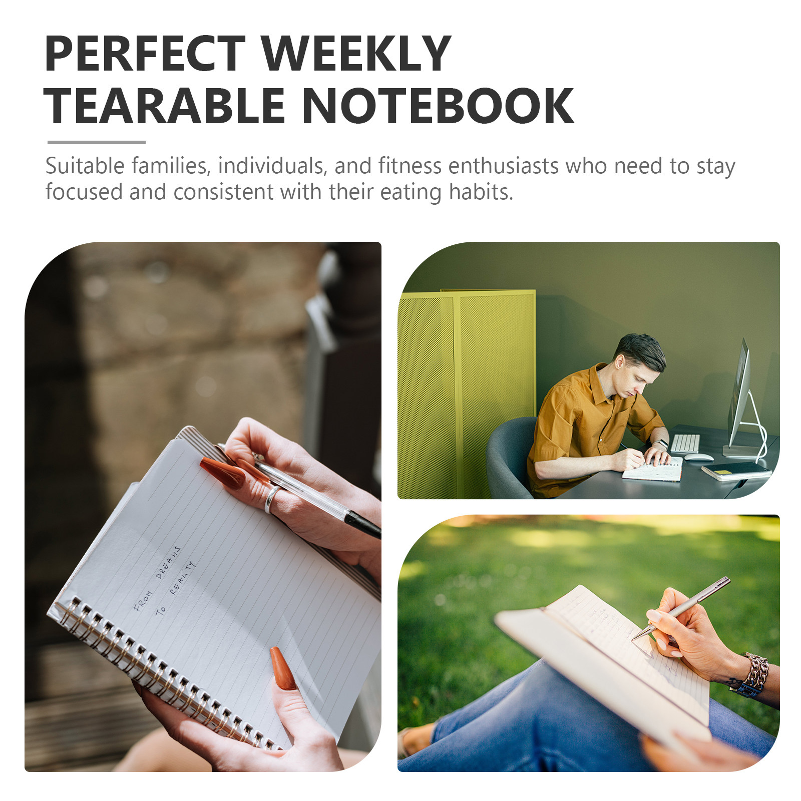 Weekly Tearable Diet Notebook  - Nutrition In Fitness avaliação e preço