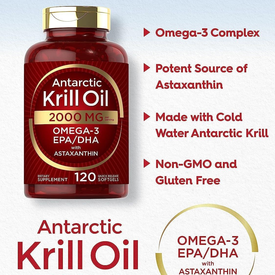 Krill oil soft capsules supple - Nutrition In Fitness avaliação e preço