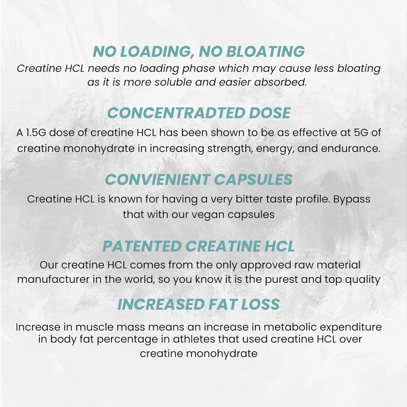 Creatine HCL Capsules 50 Serv/ - Creatine Hcl Capsule avaliação e preço